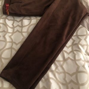 Soft faux suede jeans.  Full size 10